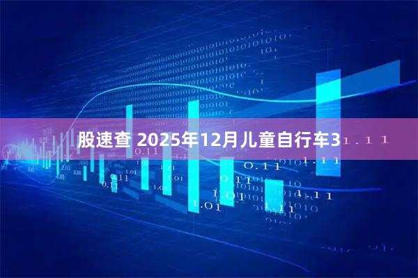 股速查 2025年12月儿童自行车3